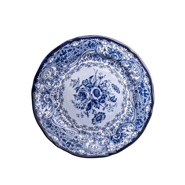 Vassoio rotondo Old England Blu