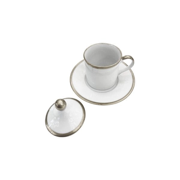 Coffee Cup with Platinum thread rim