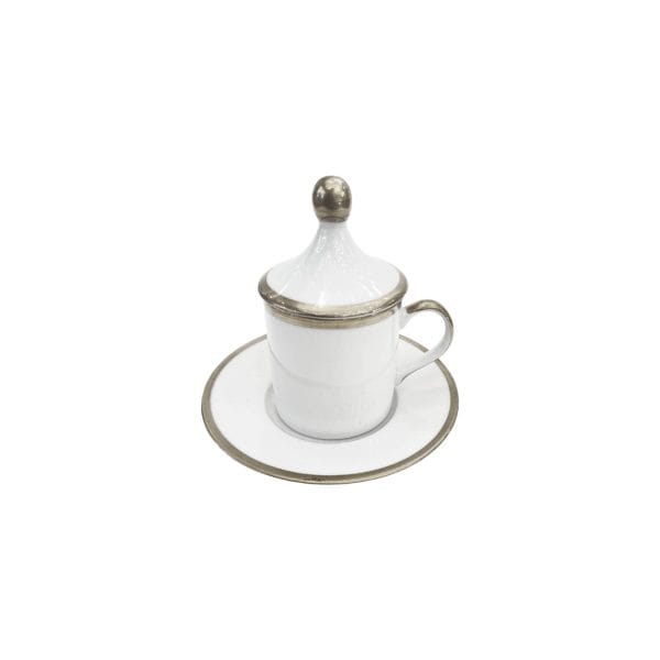 Coffee Cup with Platinum thread rim