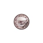 Old England Brown Coffee Cup with Saucer