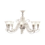 Ugo Poggi Santo Spirito 8-light transparent chandelier