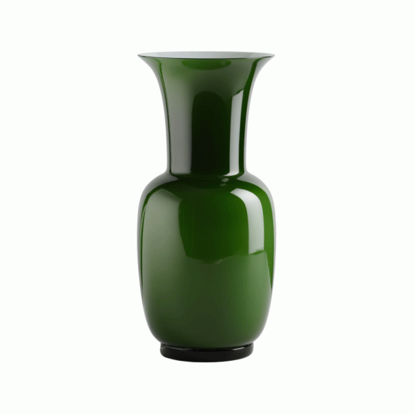 Vaso Opalino Verde Alto Venini