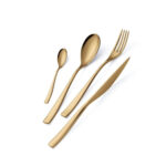 6-Piece Cutlery Set Contemporary Gold