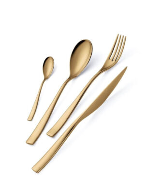 Set Posate 4 Pezzi Contemporary Gold_2