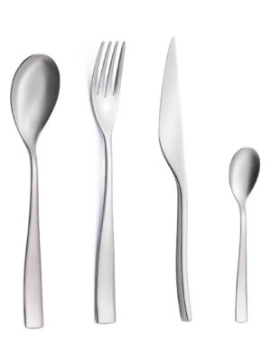 Set Posate 4 Pezzi Contemporary Sabbiato