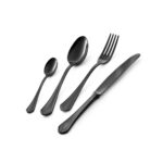 Set Posate 4 Pezzi Ornato Nero