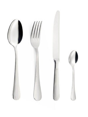 Set Posate 4 Pezzi in Acciaio Chrysler