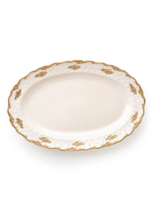 Oval Tray Lucia Capodimonte Porcelain