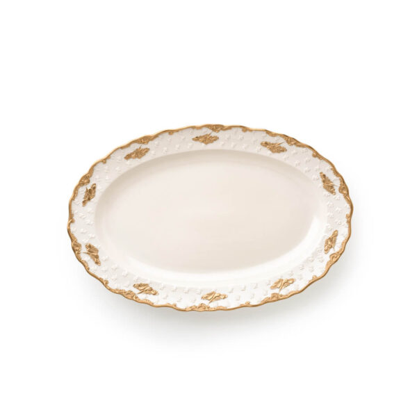 Oval Tray Lucia Capodimonte Porcelain