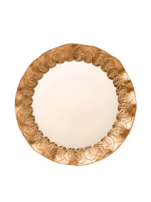 Alice Round Tray Capodimonte Porcelain