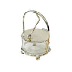 Silver-Plated Cheese Server with Feet