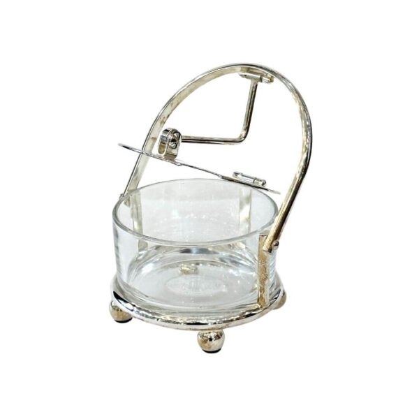 Silver-Plated Cheese Server with Feet