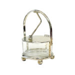 Silver-Plated Cheese Server with Feet