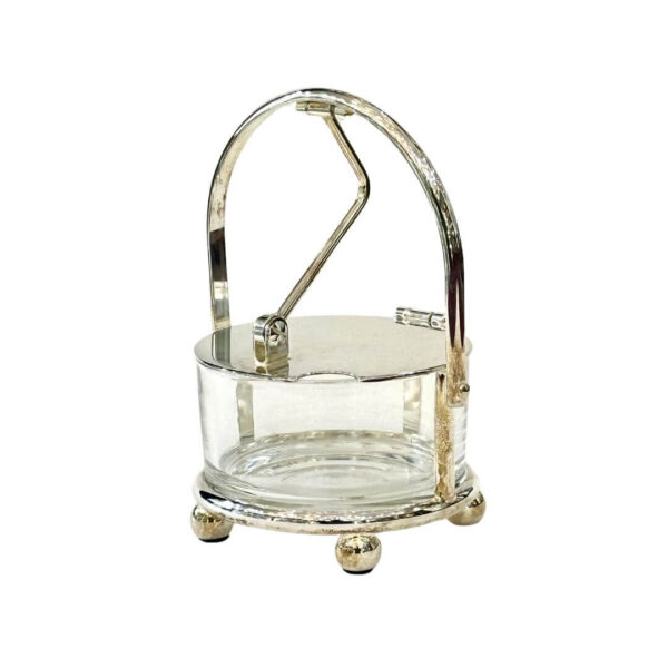 Silver-Plated Cheese Server with Feet