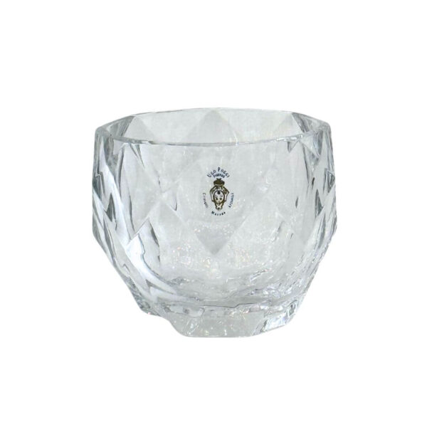 Crystal Whisky Glass with Diamond Design