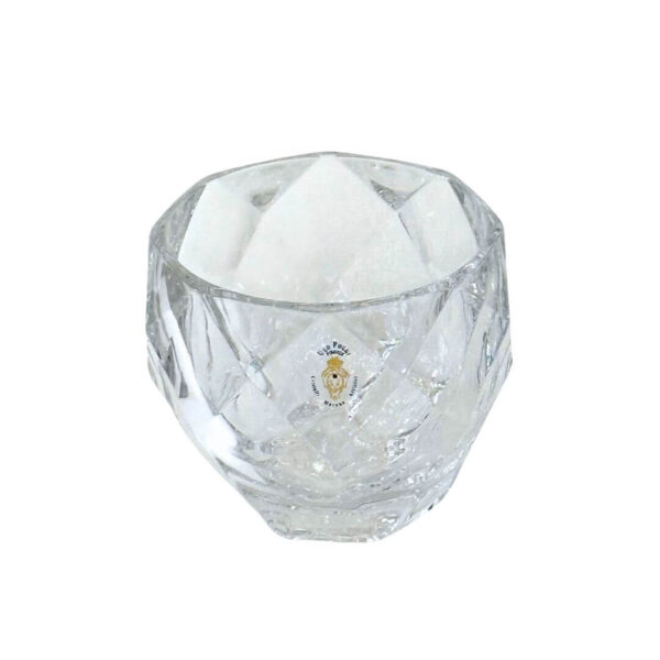 Crystal Whisky Glass with Diamond Design