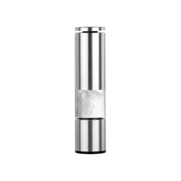 Salt and Pepper Shaker Set in Steel and Glass