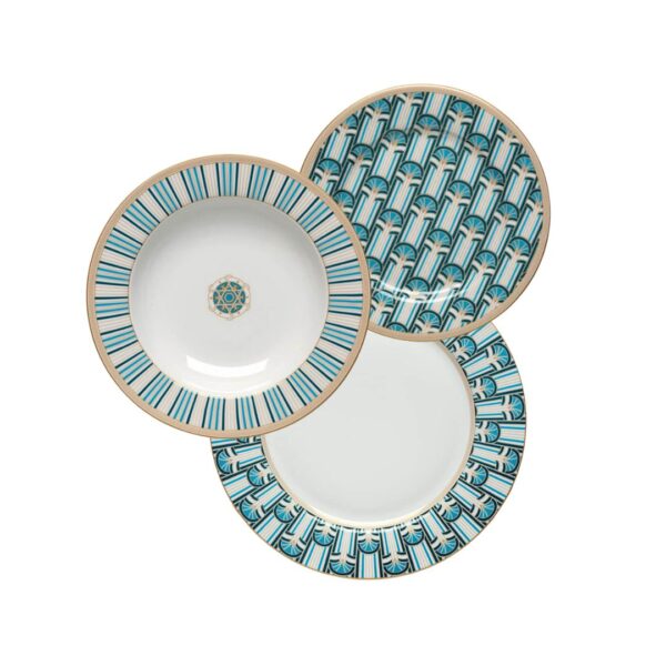 Servizio di Piatti 18 Pezzi Liberty Made in Italy