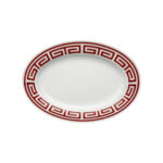 Large Oval Tray Labirinto Ginori1735 Scarlatto