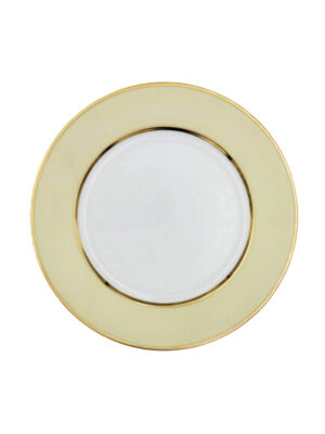 Sottopiatto Liscio Bouquet Crema Pastello