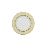 Piatto Fondo Liscio Bouquet Crema Pastello