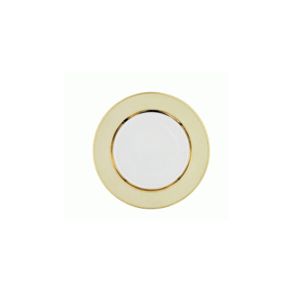 Piatto Frutta Liscio Bouquet Crema Pastello