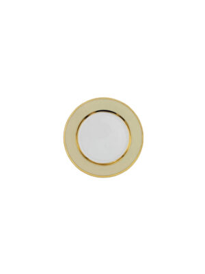 Piatto Pane Liscio Bouquet Crema Pastello