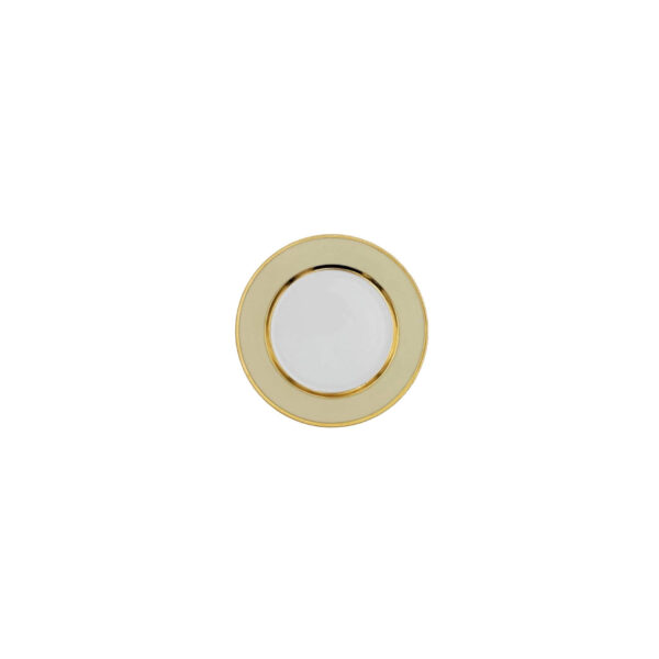 Piatto Pane Liscio Bouquet Crema Pastello