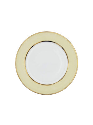 Piatto Piano Liscio Bouquet Crema Pastello