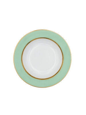 Piatto Piano Liscio Bouquet Verde Pastello