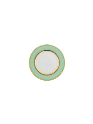 Piatto Pane Liscio Bouquet Verde Pastello