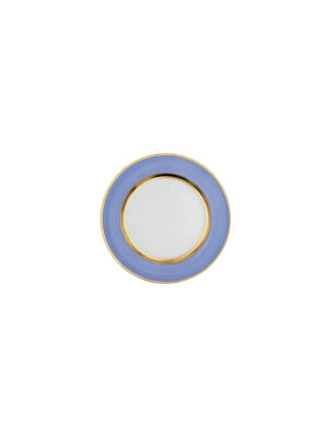 Piatto Pane Liscio Bouquet Viola Pastello