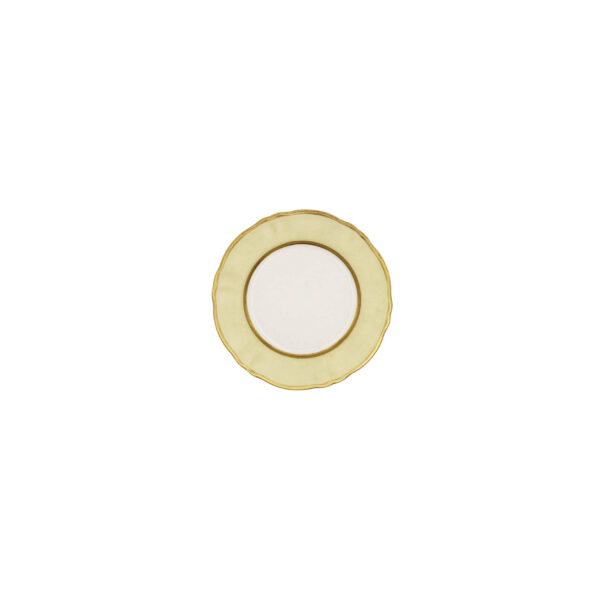 Piatto Pane Ornato Bouquet Crema Pastello