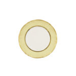 Piatto Piano Ornato Bouquet Crema Pastello