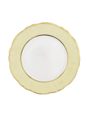 Sottopiatto Ornato Bouquet Crema Pastello