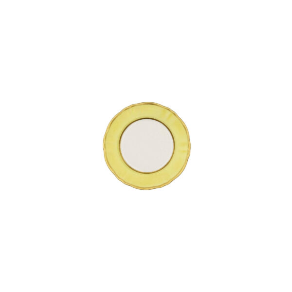 Ornate Bread Plate Bouquet Pastel Yellow