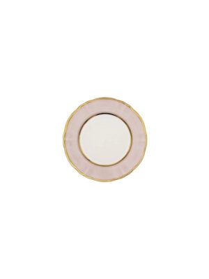 Piatto Pane Ornato Bouquet Rosa Pastello