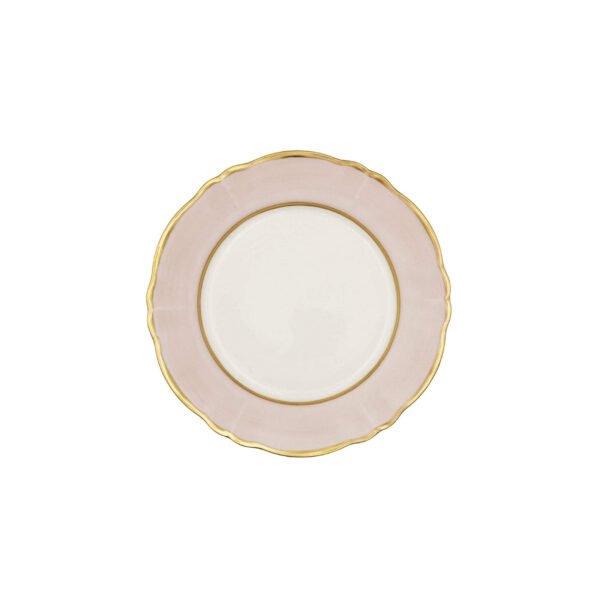 Decorated Flat Plate Pastel Pink Bouquet