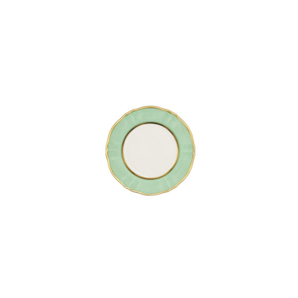 Ornate Bread Plate Bouquet Pastel Green