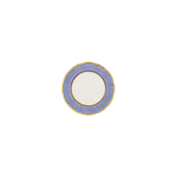 Piatto Pane Ornato Bouquet Viola Pastello