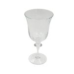 Tulip Ribbed Water Glass