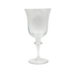 Tulip Ribbed Water Glass