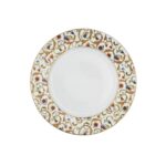 Smooth Round Tray with Girali Decorative Band