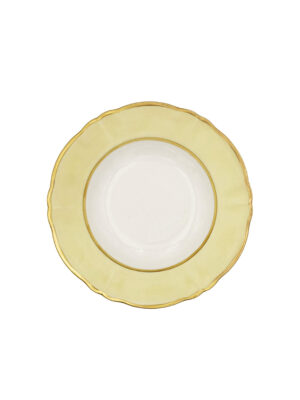 Piatto Fondo Ornato Bouquet Crema Pastello