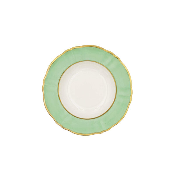 Ornate Deep Plate Bouquet Pastel Green