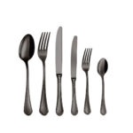 Set Posate 6 Pezzi Ornato Nero