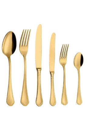 Servizio di Posate 36 Pezzi Ornato Oro