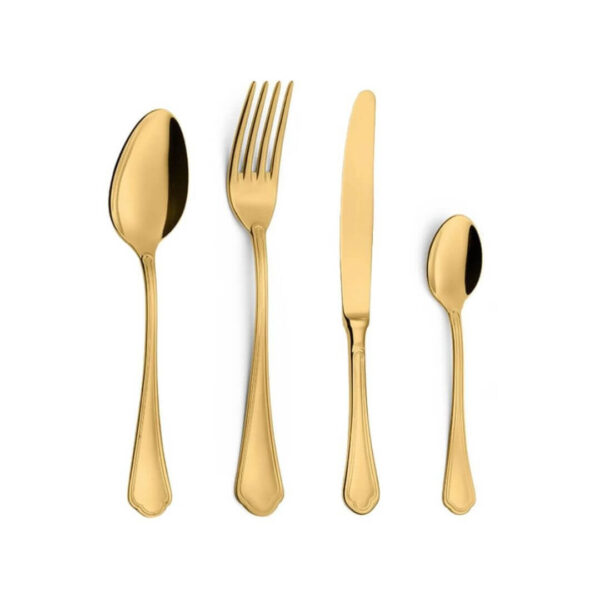 4-Piece Cutlery Set Ornato Oro