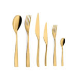 6-Piece Cutlery Set Contemporary Gold