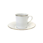 Tazza caffè con piatto Cilindrica